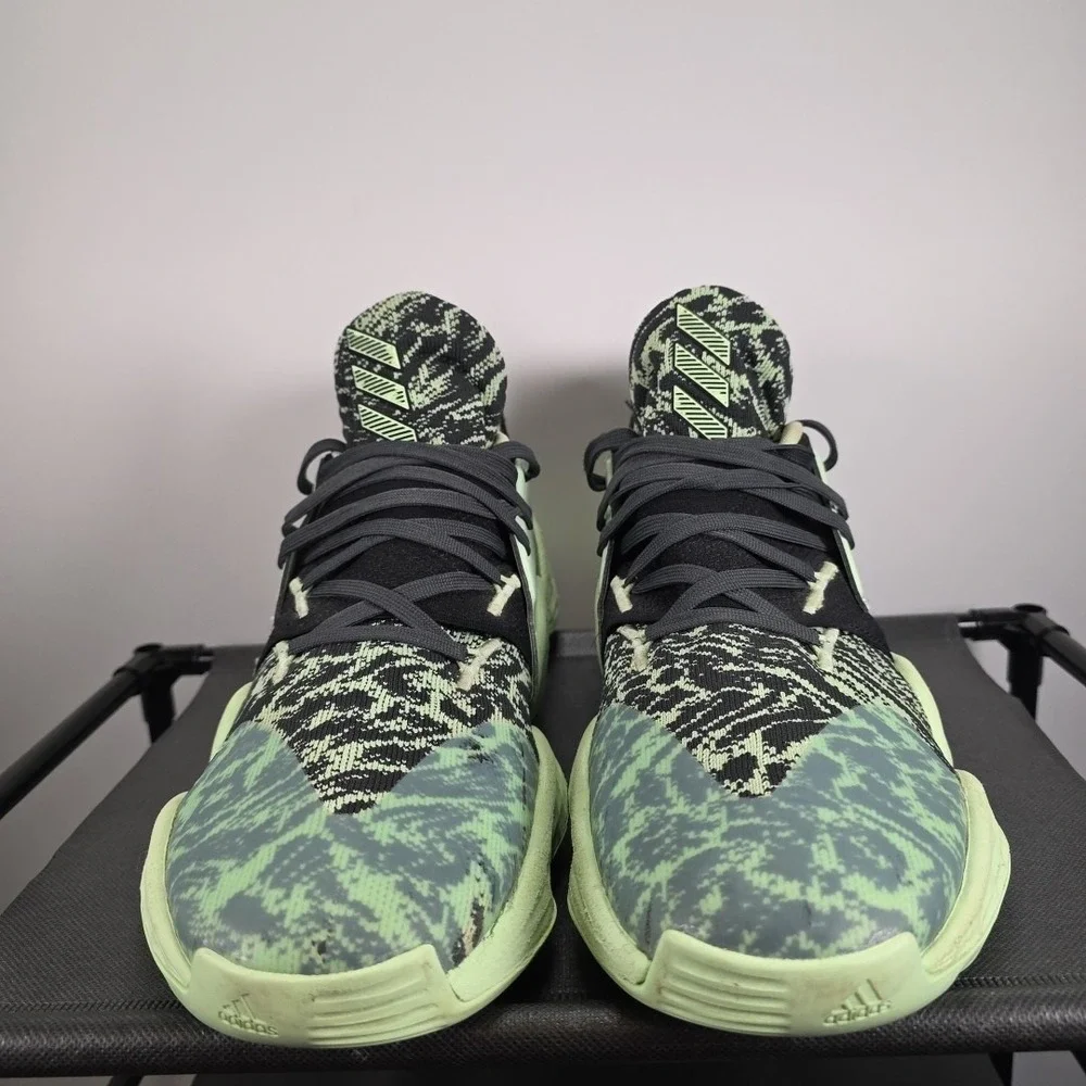 Size 13 - adidas Harden Vol.‎ 4 Glow Green Basketball Street Comfort Ball